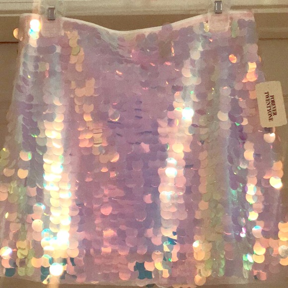 Pink Sequence Mini Skirt - Picture 1 of 2